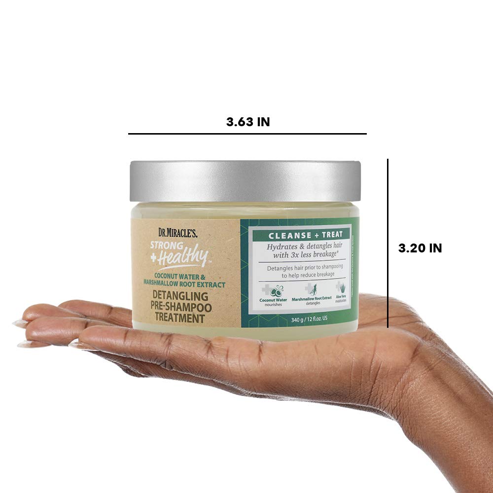 Strong & Healthy Coconut Water & Marshmallow Root Extract Detangling Pre Shampoo Treatment