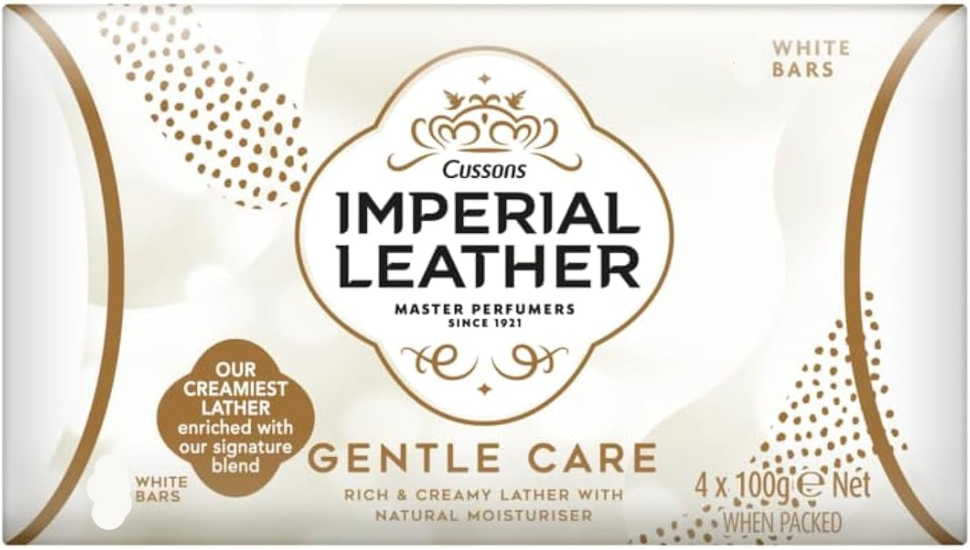 Imperial Leather Gentle Care Rich & Creamy Lather With Natural Moisturiser 2 White Bar Soap