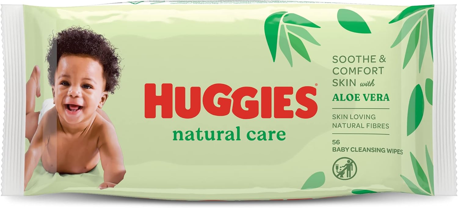 56 Baby Cleansing Wipes Aloe Vera
