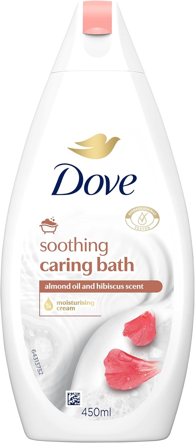 Soothing Caring Bath Almond Oil And Hibiscus Scent Moisturising Cream Body Wash