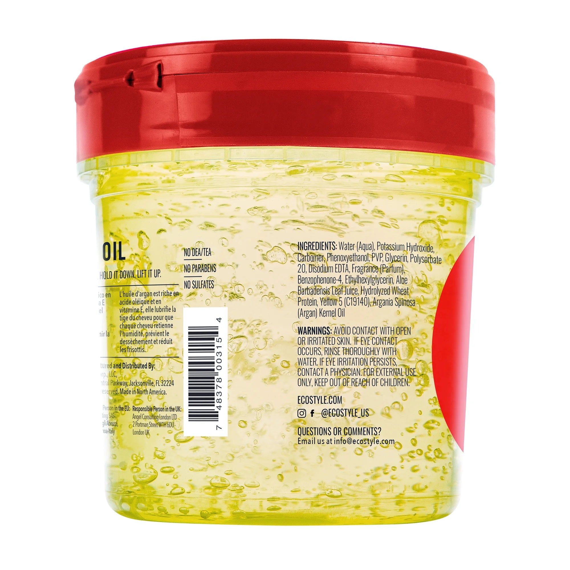 Argan Oil Styling Gel Max Hold For All Hair Types