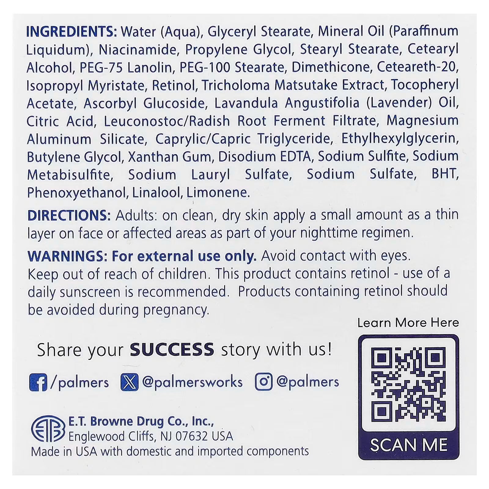 Skin Sucess With Vitamin E Anti Dark Sport Fade Cream Night