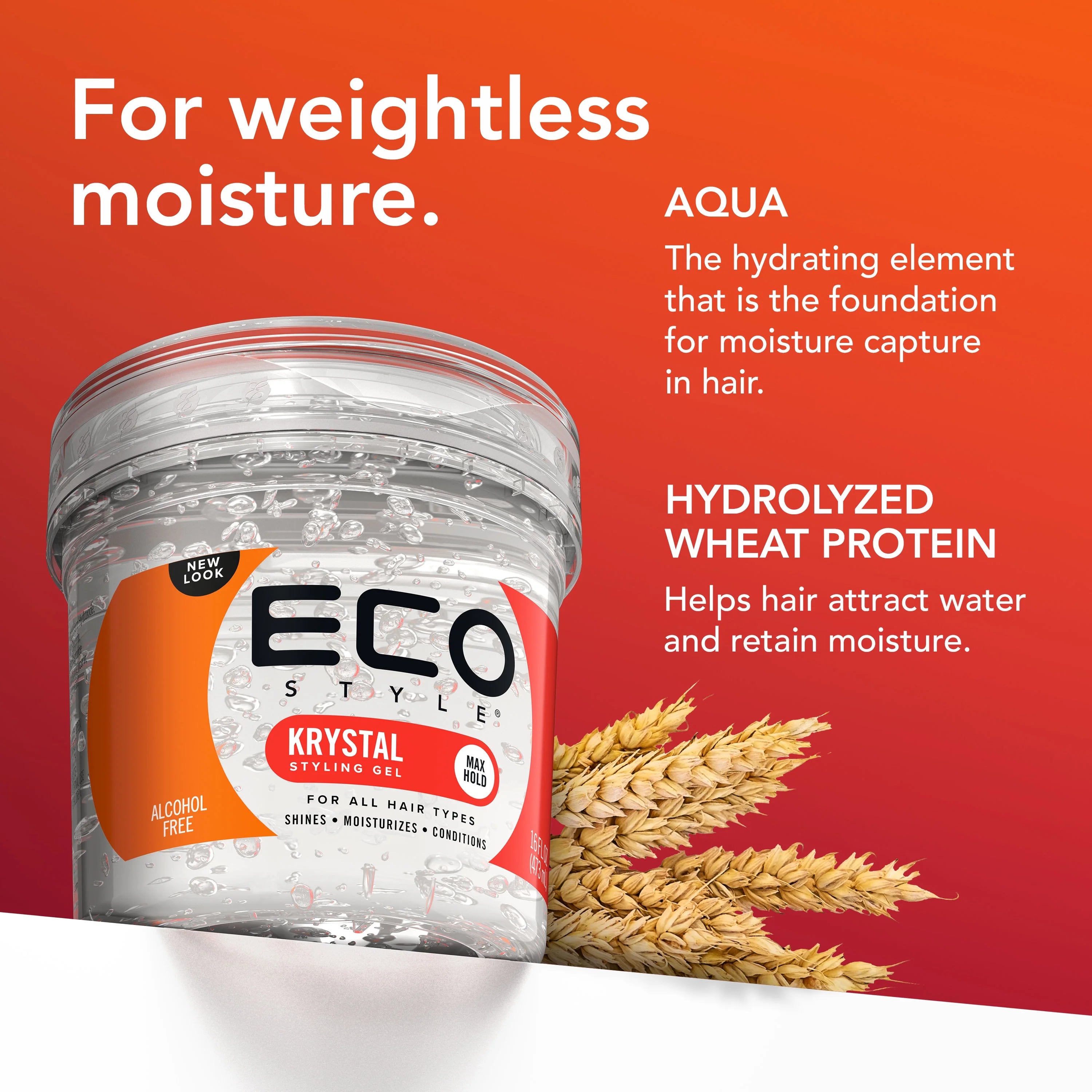 Krystal Styling Gel Max Hold For All Hair Types