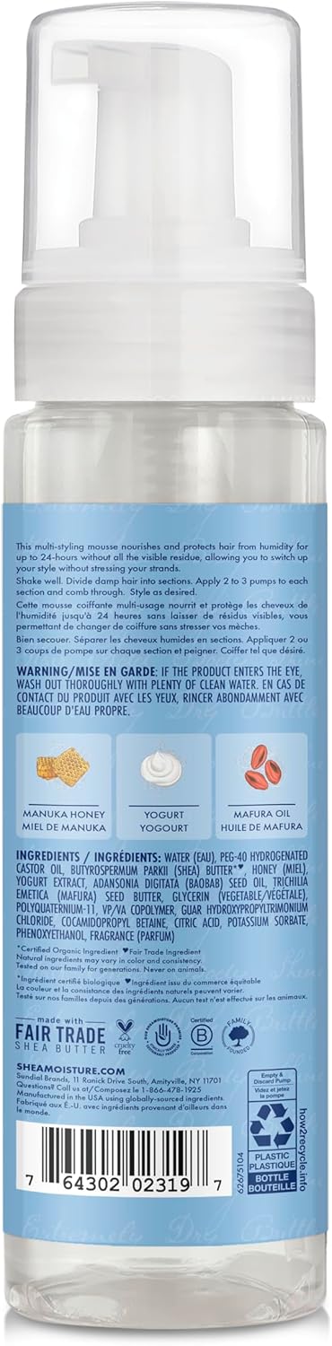 Manuka Honey & Yogurt Smooth & Hold Multi Styline Mousse