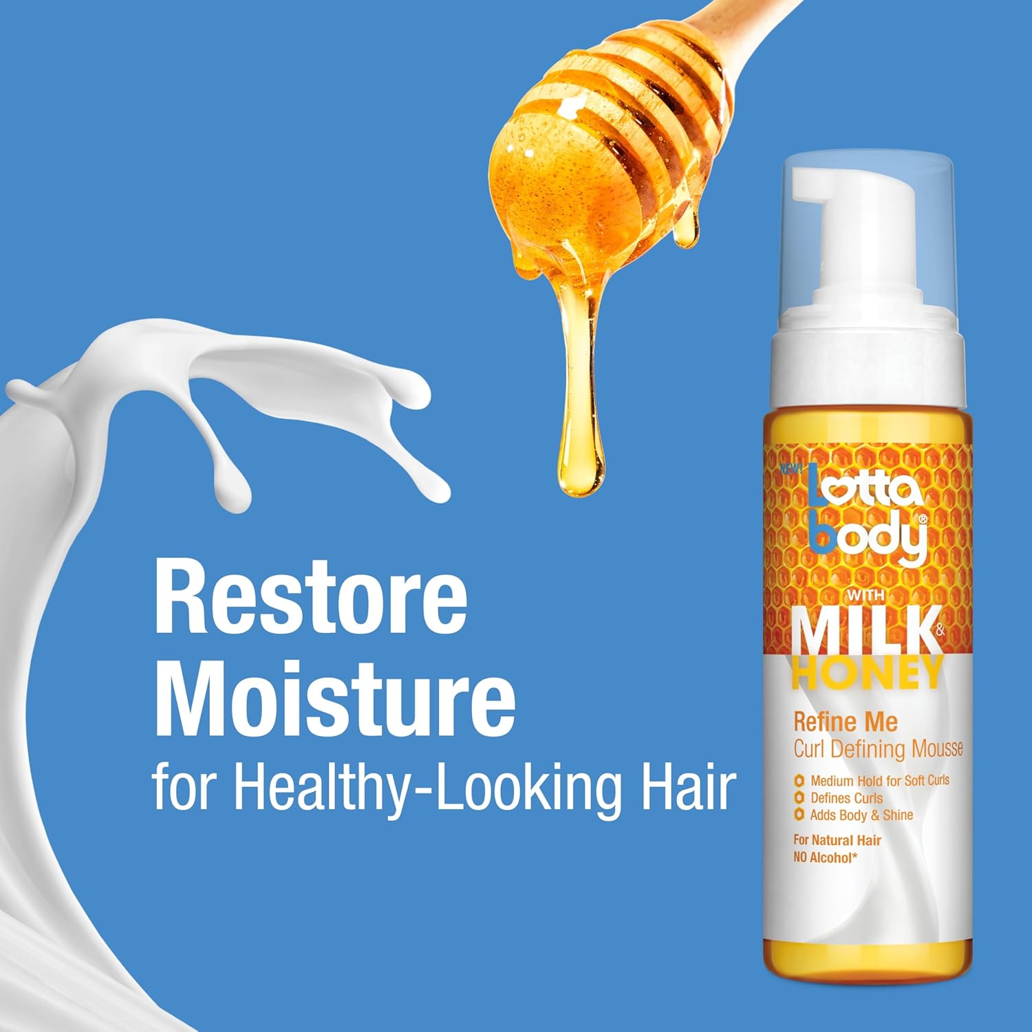 With Milk Honey Refine Me Curl Defining Mousse