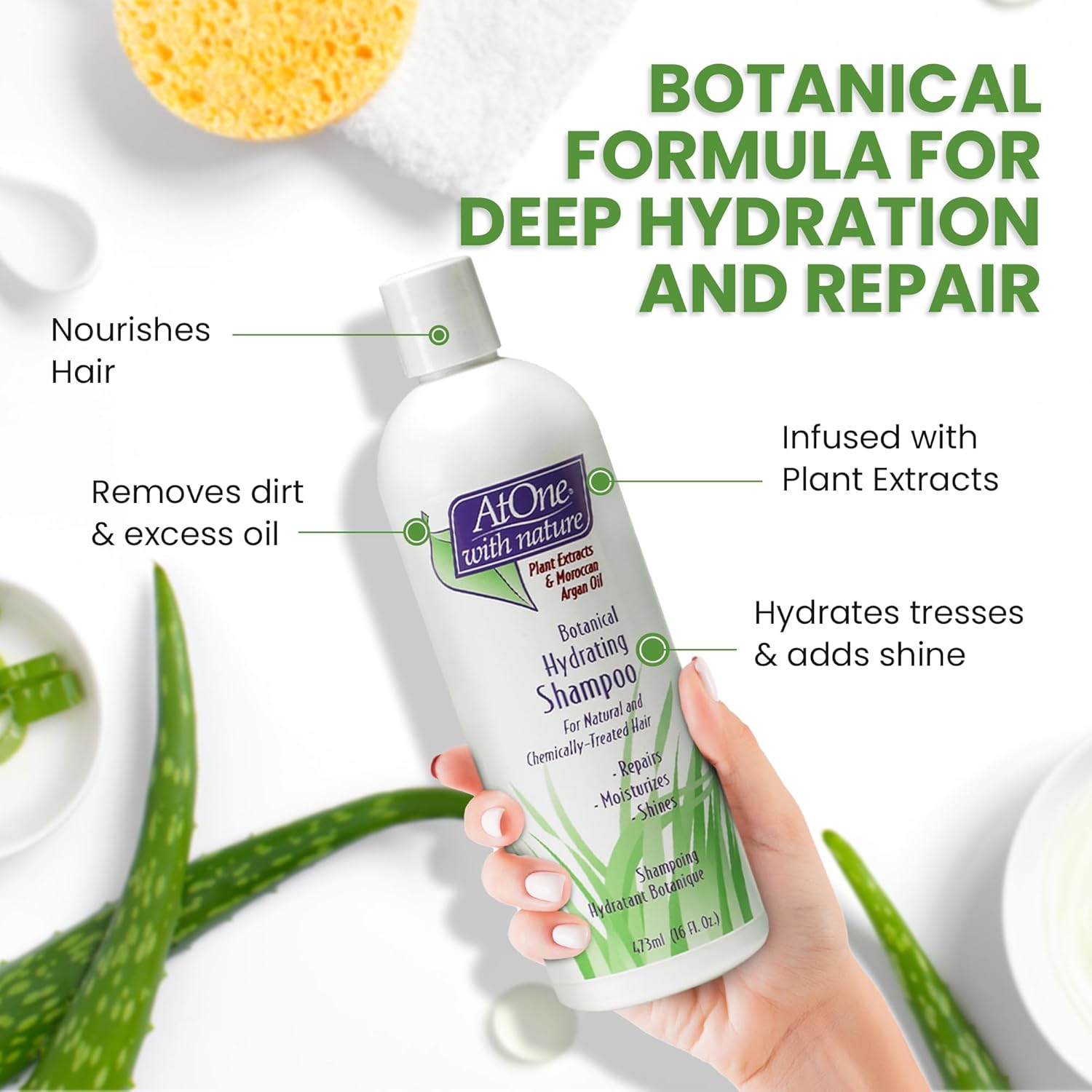 Botanical Hyrdrating Shampoo For Natural And Chemically Treated Hair
