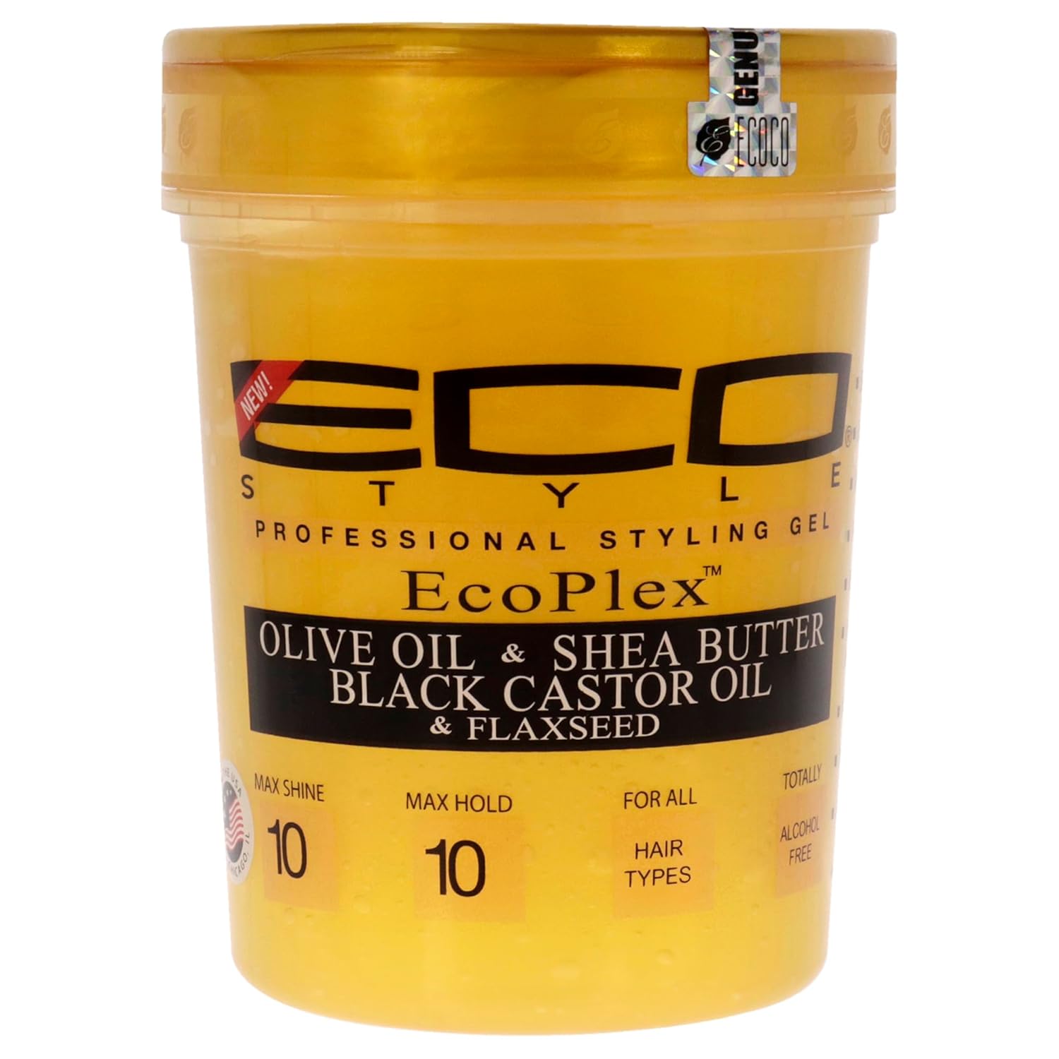 Olive Oil & Shea Butter With Black Castor Oil & Flaxseed Styling Gel Max Hold For All Hair Types