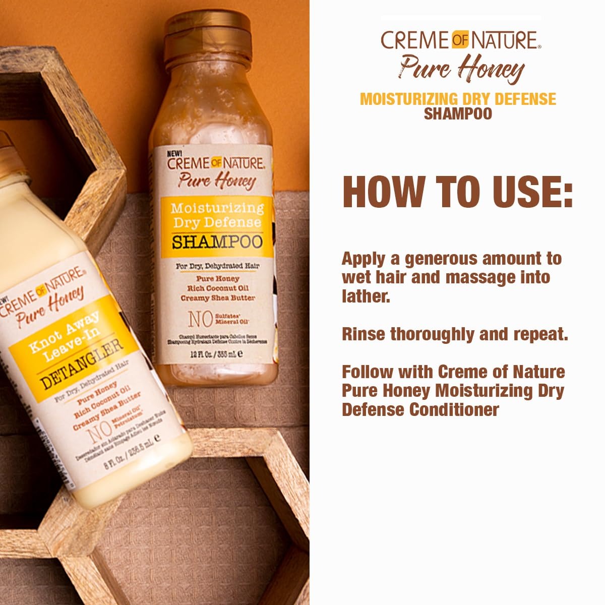 Pure Honey Moisturizing Dry Defense Shampoo