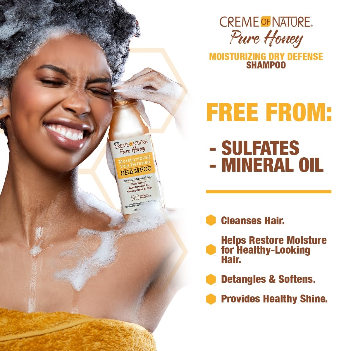 Pure Honey Moisturizing Dry Defense Shampoo