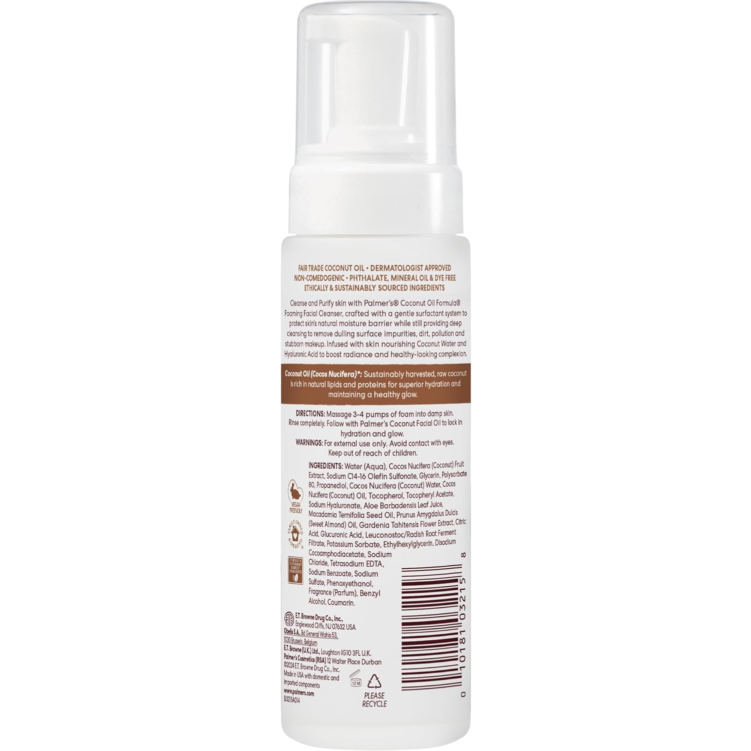 Cocoa Butter Formula With Vitamin E Coconut Hydrate Foaming Facial Cleanser Cleanses & Purifies