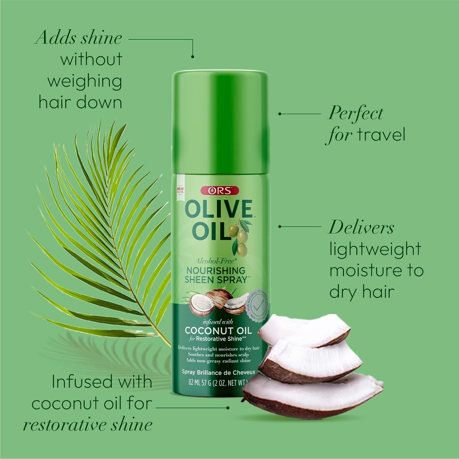 Olive Oil Nourishing Sheen Spray Infused With Coconut Oil