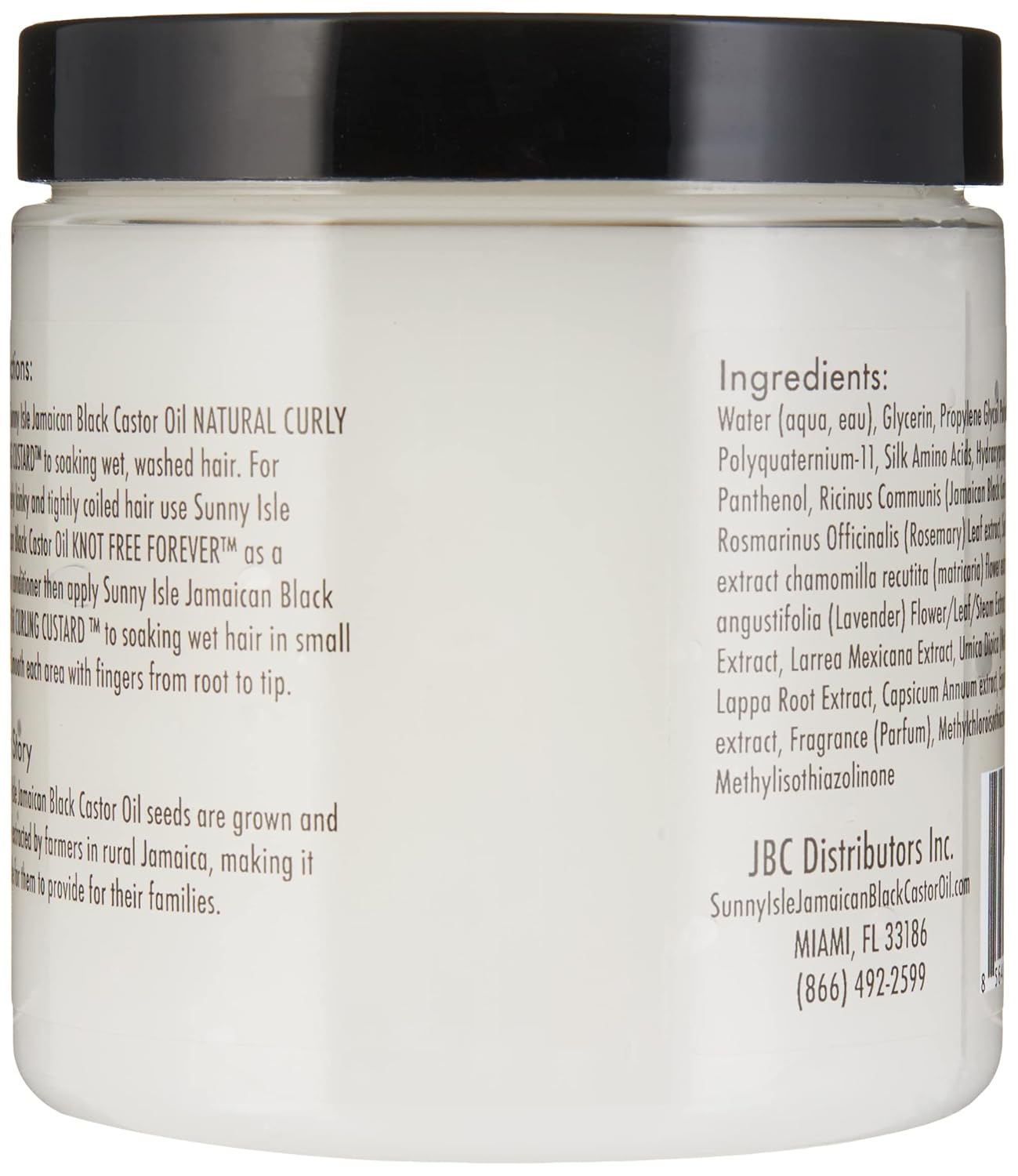 Jamaican Black Castor Oil Natural Curly Styling Custard