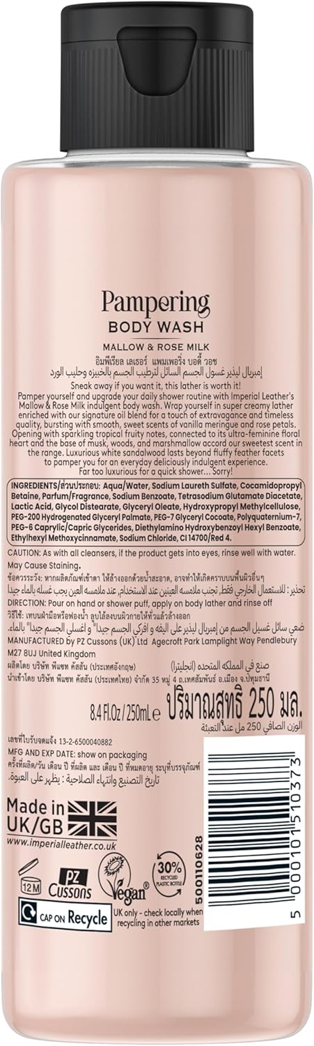 Imperial Leather Mallow & Rose Milk Pampering Body Wash