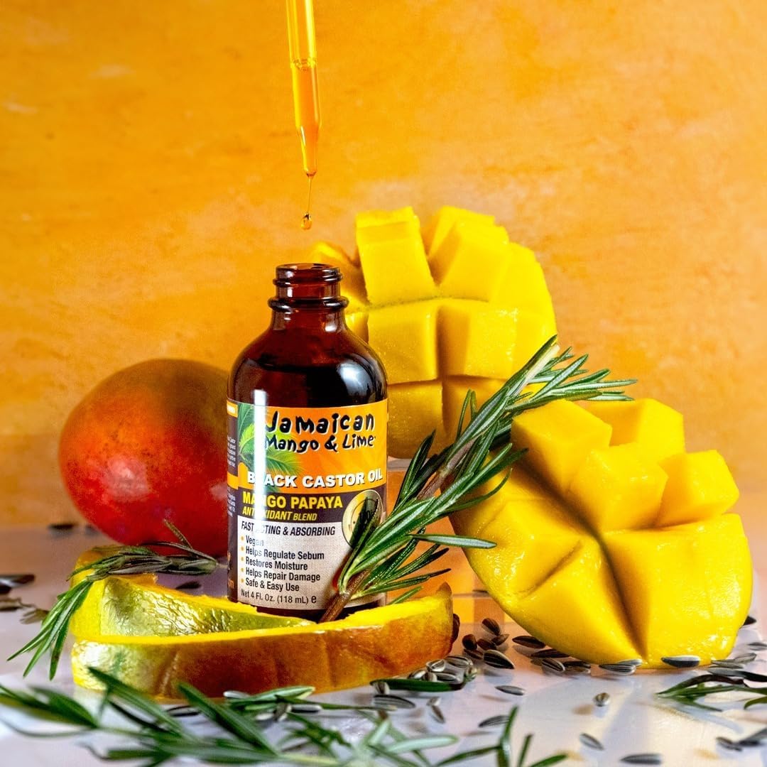 Pure Jamaican Black Castor Oil Mango Papaya Antioxidant Blend