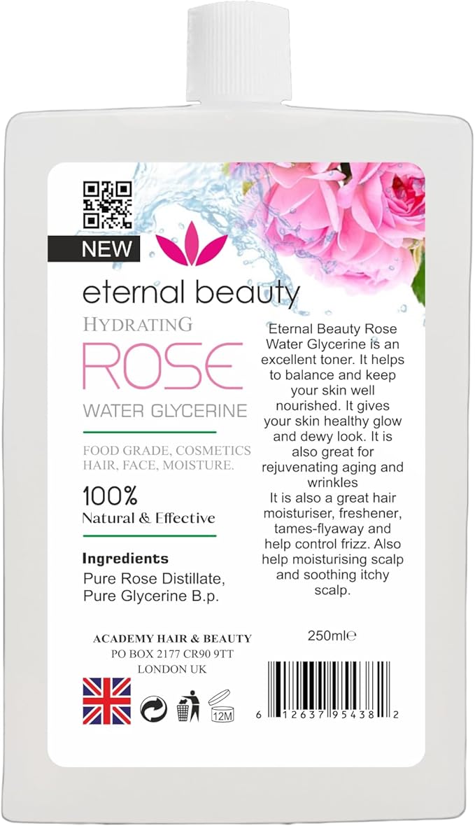 Hydrating Rose Water Glycerin Face, Hair & Body