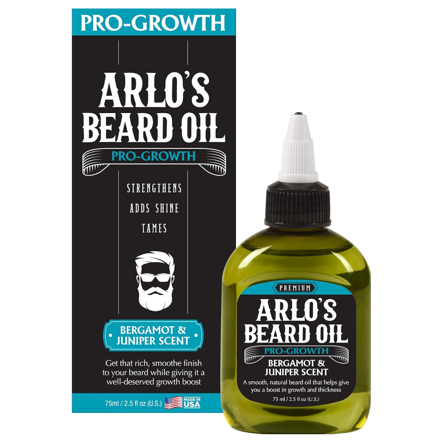 Beard Oil Pro Growth Bergamont & Juniper Scent