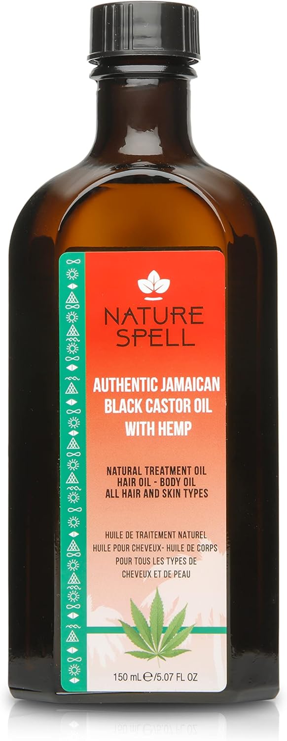 Authentic Jamaican Black Castor Oil With Hemp