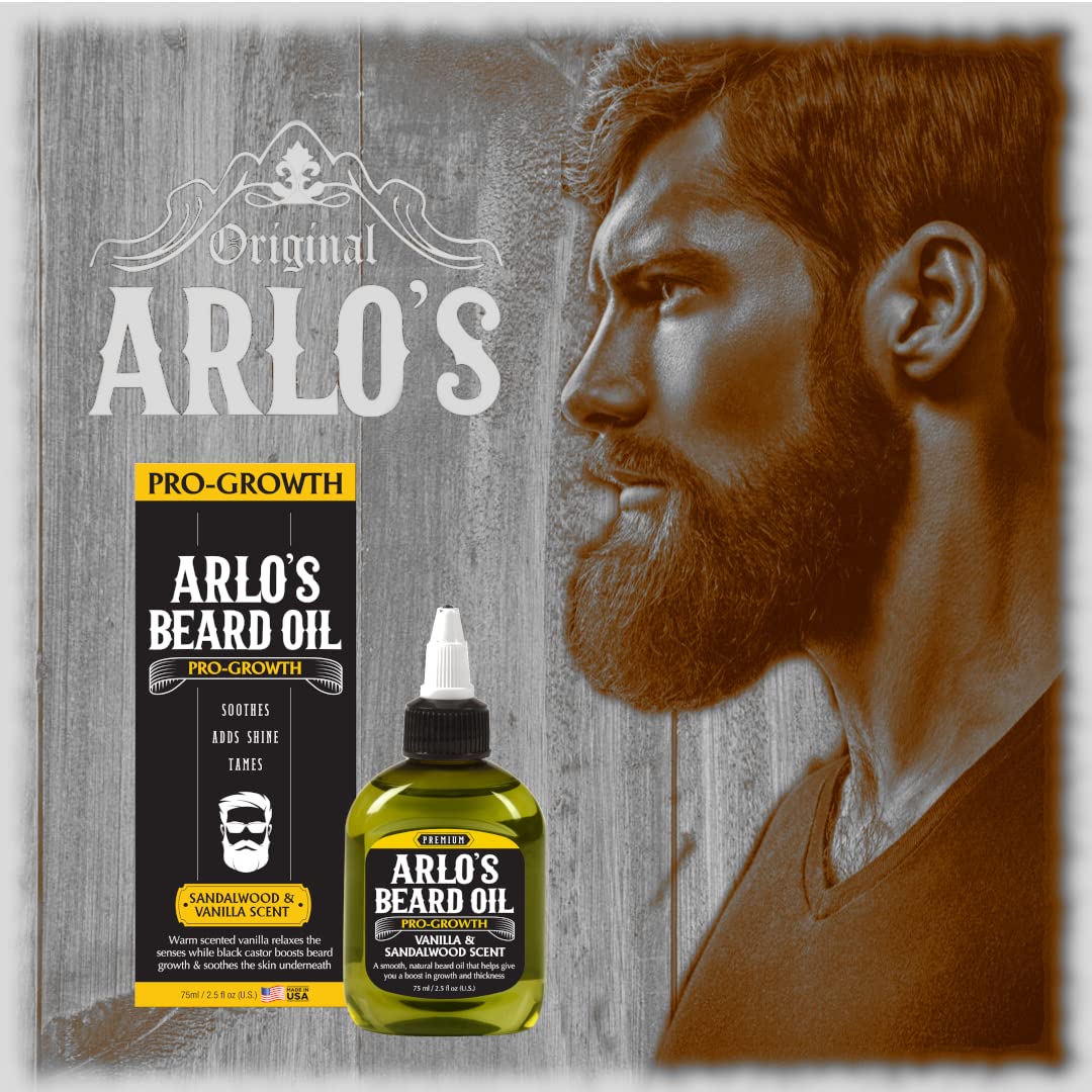 Beard Oil Pro Growth Sandalwood & Vanilla Scent