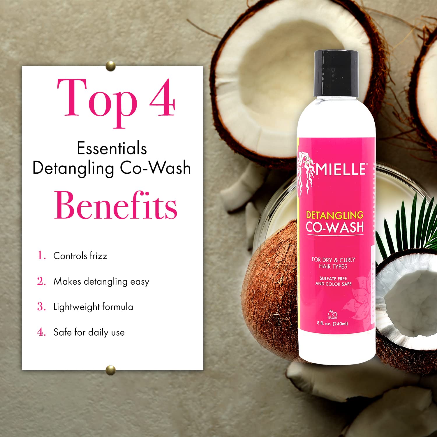 Detangling Co Wash For Dry & Curly Hair Types