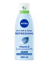 2 In 1 Milk & Toner Refreshing Vitamin E Normal & Combination Skin