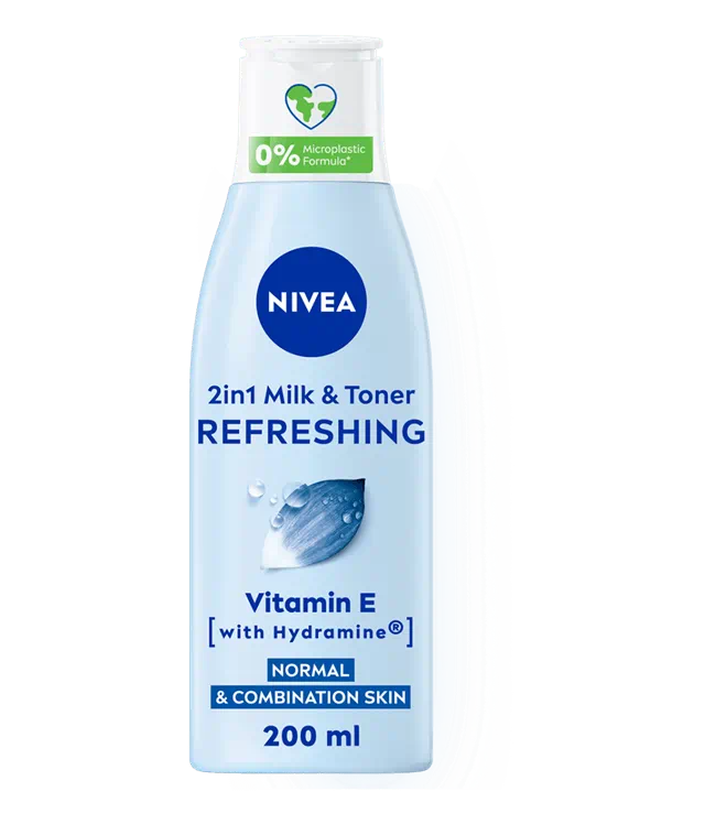 2 In 1 Milk & Toner Refreshing Vitamin E Normal & Combination Skin