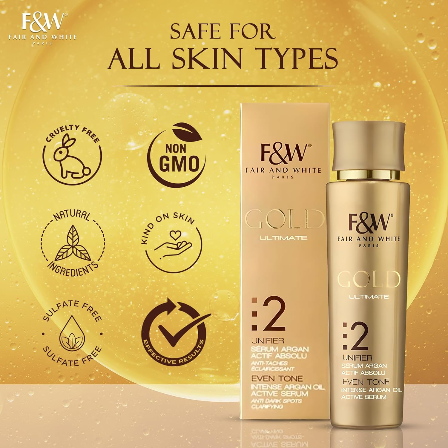 Gold Ultimate 2 Even Tone Intense Argan Oil Active Serum