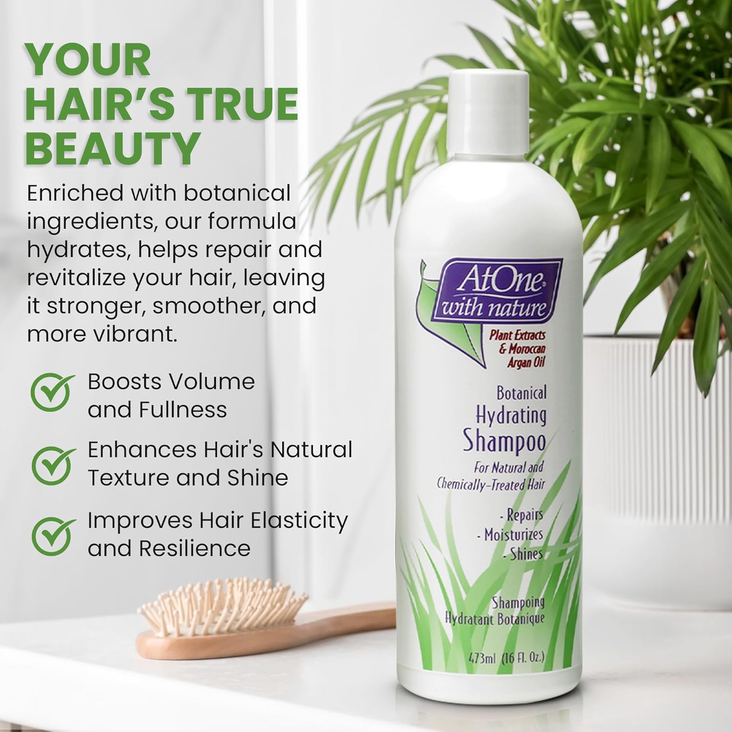 Botanical Hyrdrating Shampoo For Natural And Chemically Treated Hair