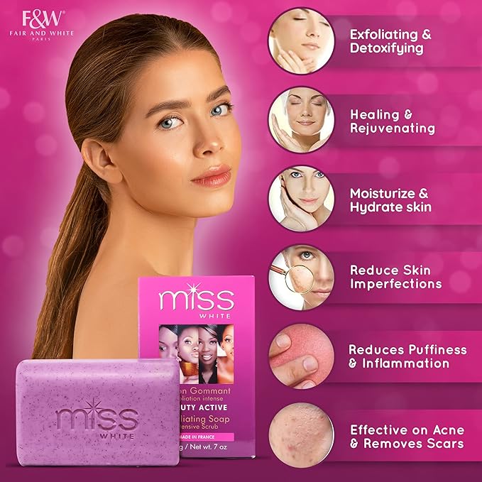 Miss White Beauty Active Exfoliating Soap Intensive Scrub