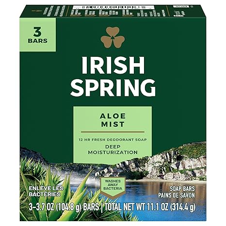 Aloe Mist 12 Hr Fresh Deodorant Soap Deep Moisturization 3 Bar