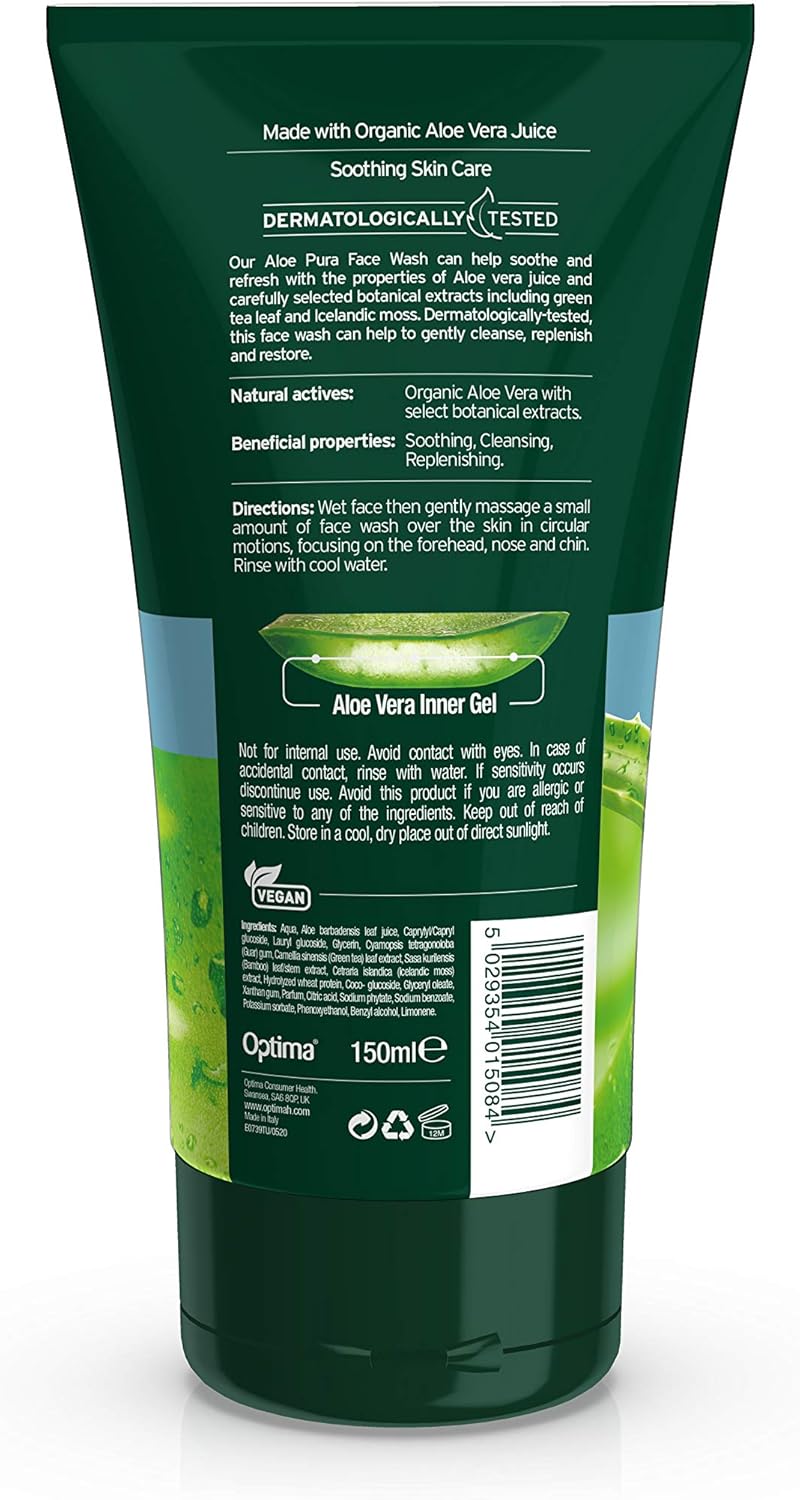 Organic Aloe Vera Face Wash
