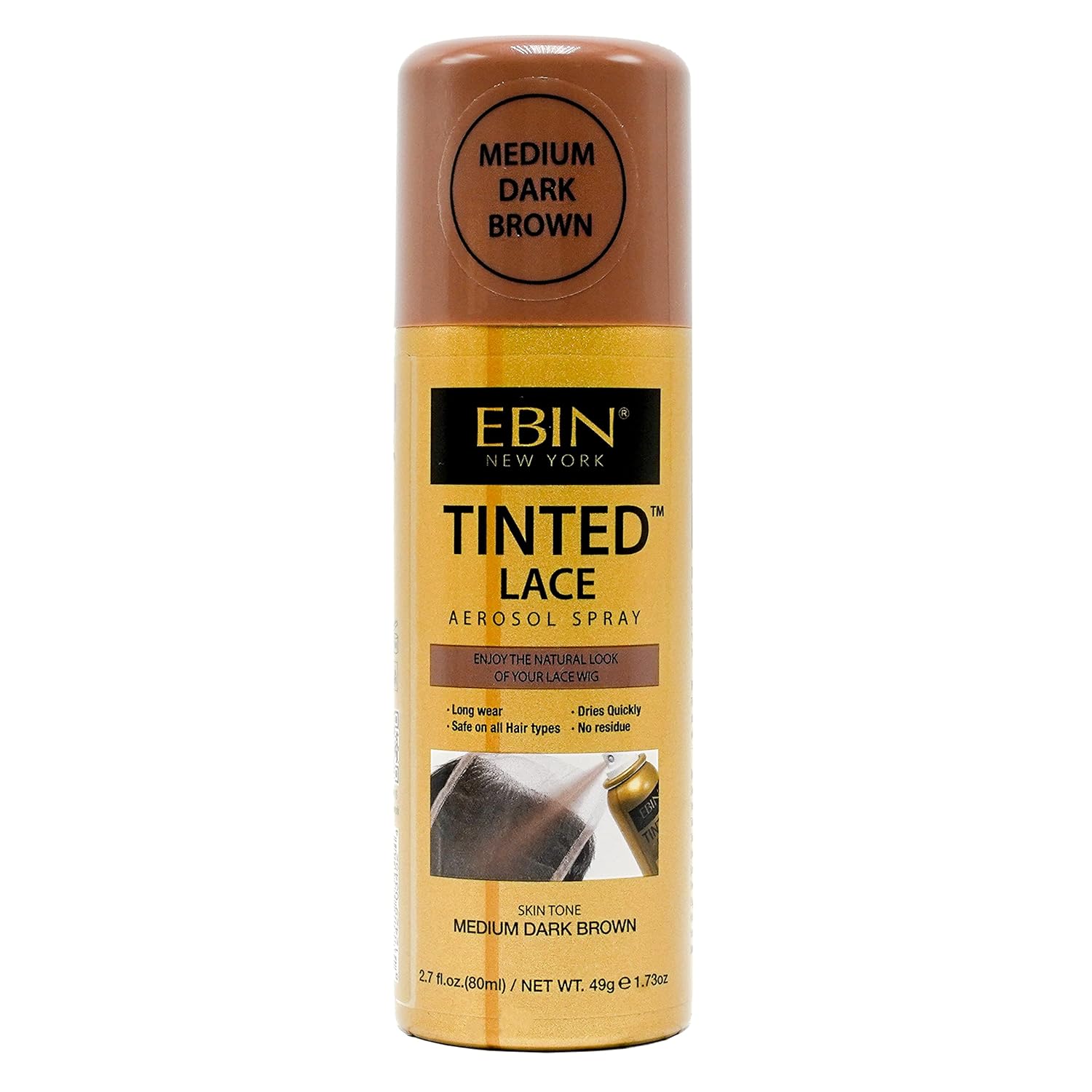 Tinted Lace Aerosol Spray Medium Dark Brown