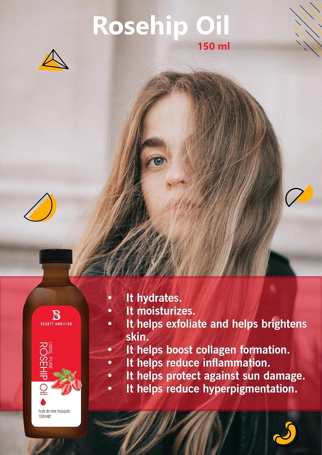 100% Pure Rosehip Oil