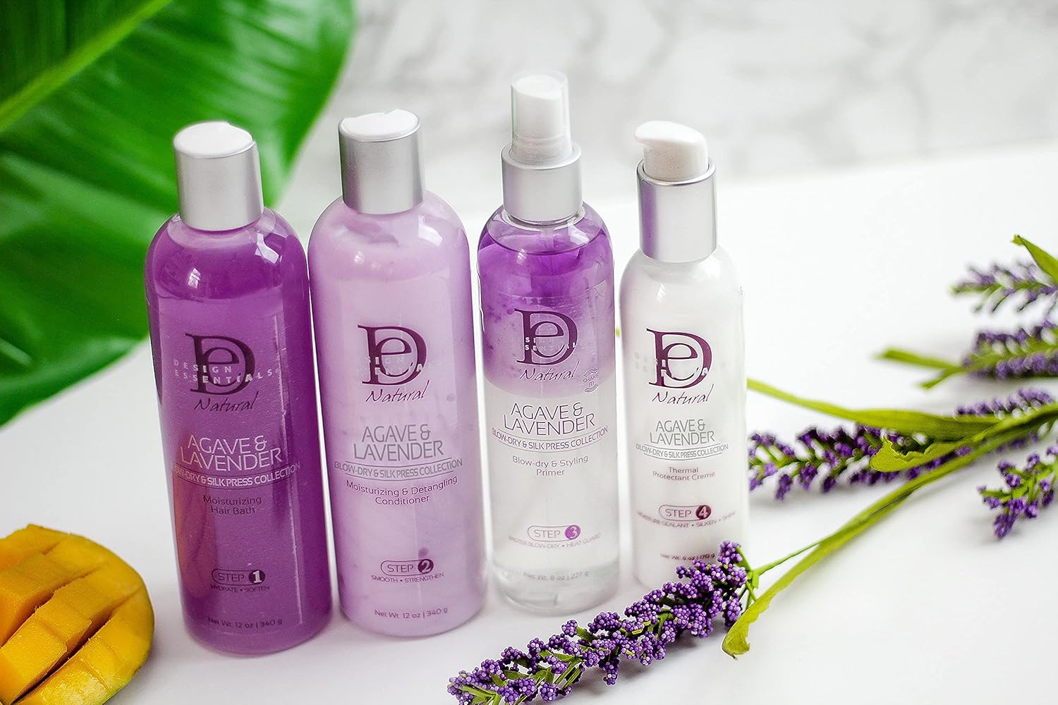 Agave & Lavender Blow Dry & Silk Press Collection Moisturizing & Detangling Conditioner Step 2