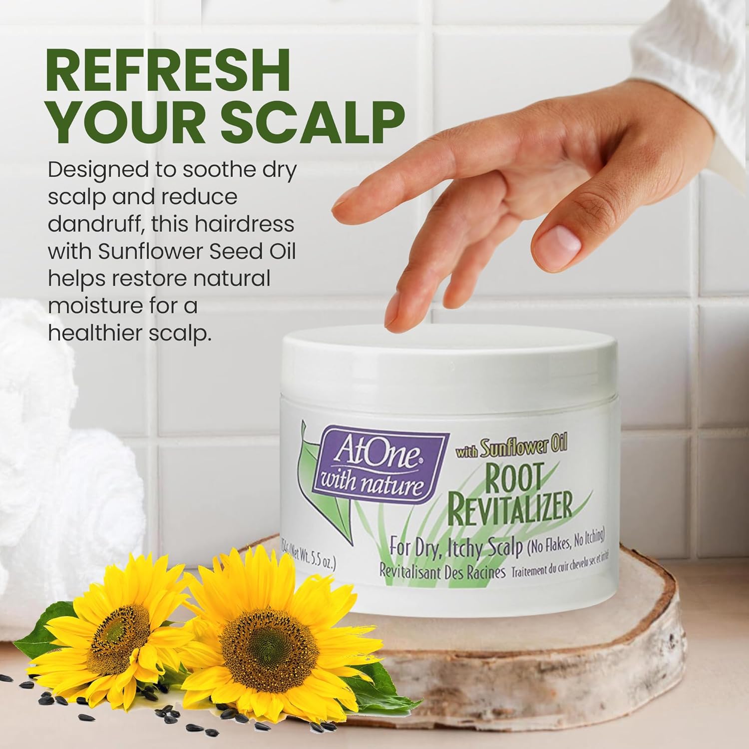 Sunflower Oil Root Revitalizer For Dry, Itchy Scalp