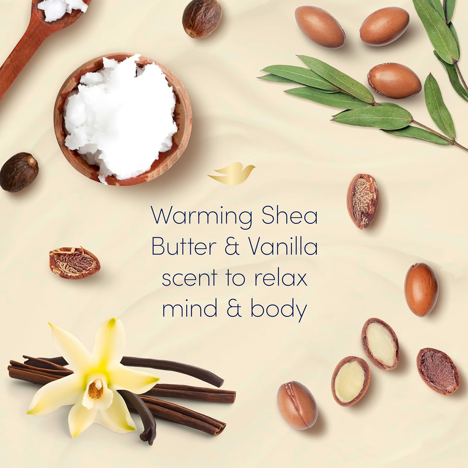 Calming Caring Bath Shea Butter And Vanilla Scent