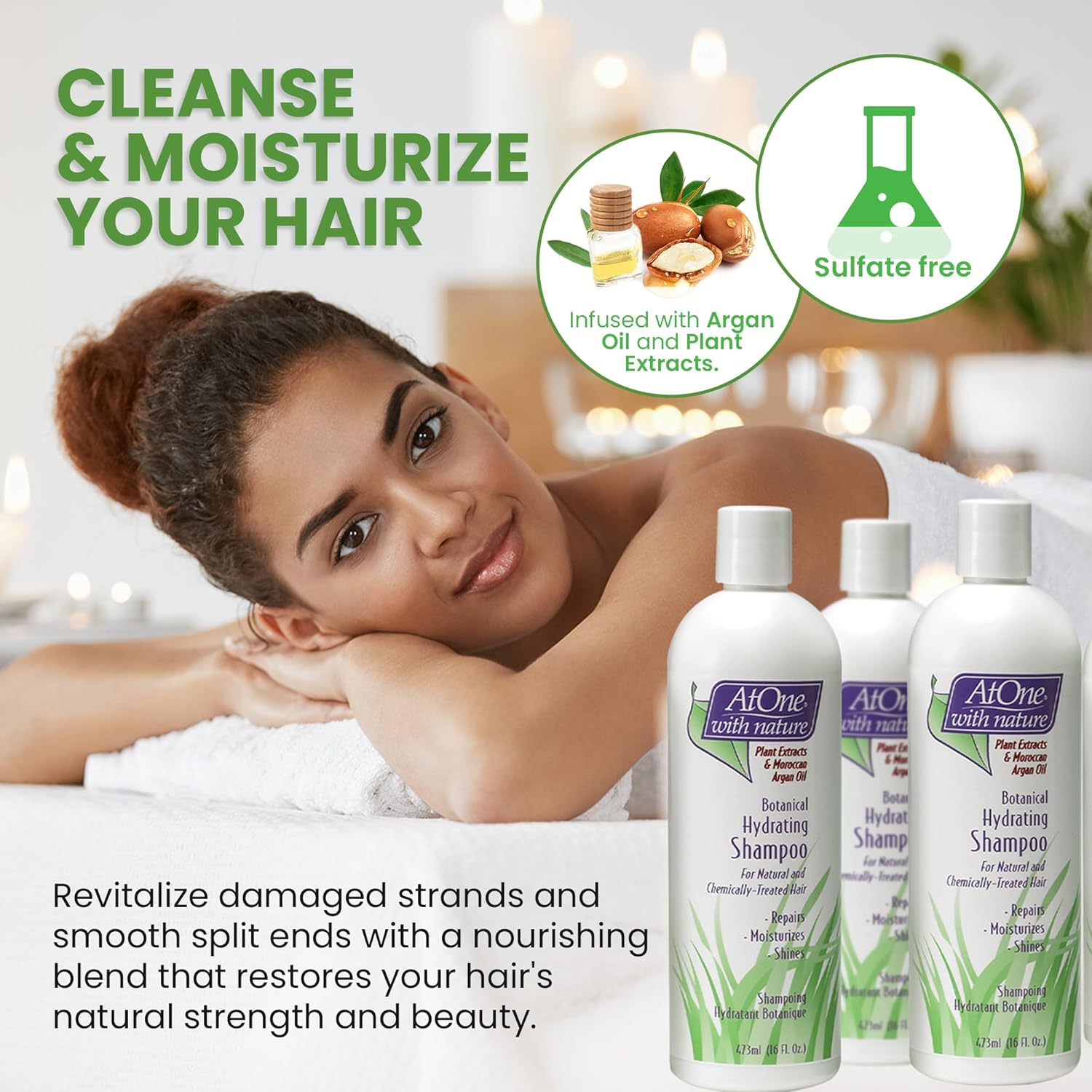 Botanical Hyrdrating Shampoo For Natural And Chemically Treated Hair