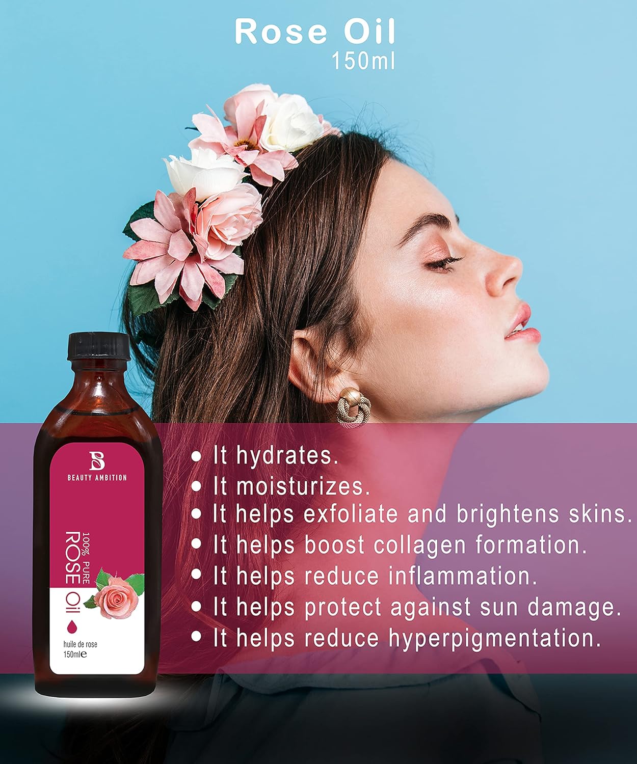 100% Pure Rose Oil