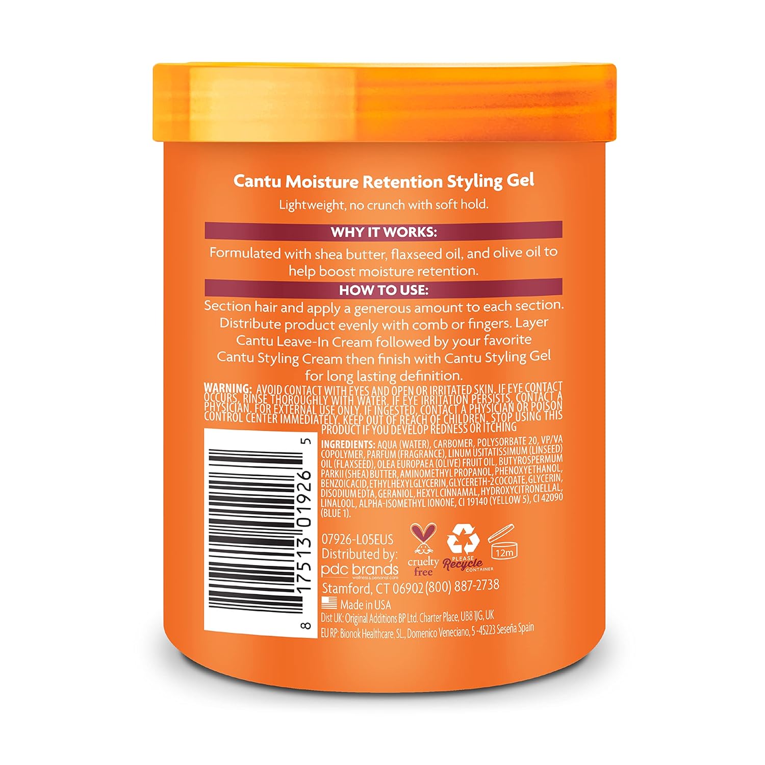 Shea Butter Flexible Hold Moisture Retention Styling Gel