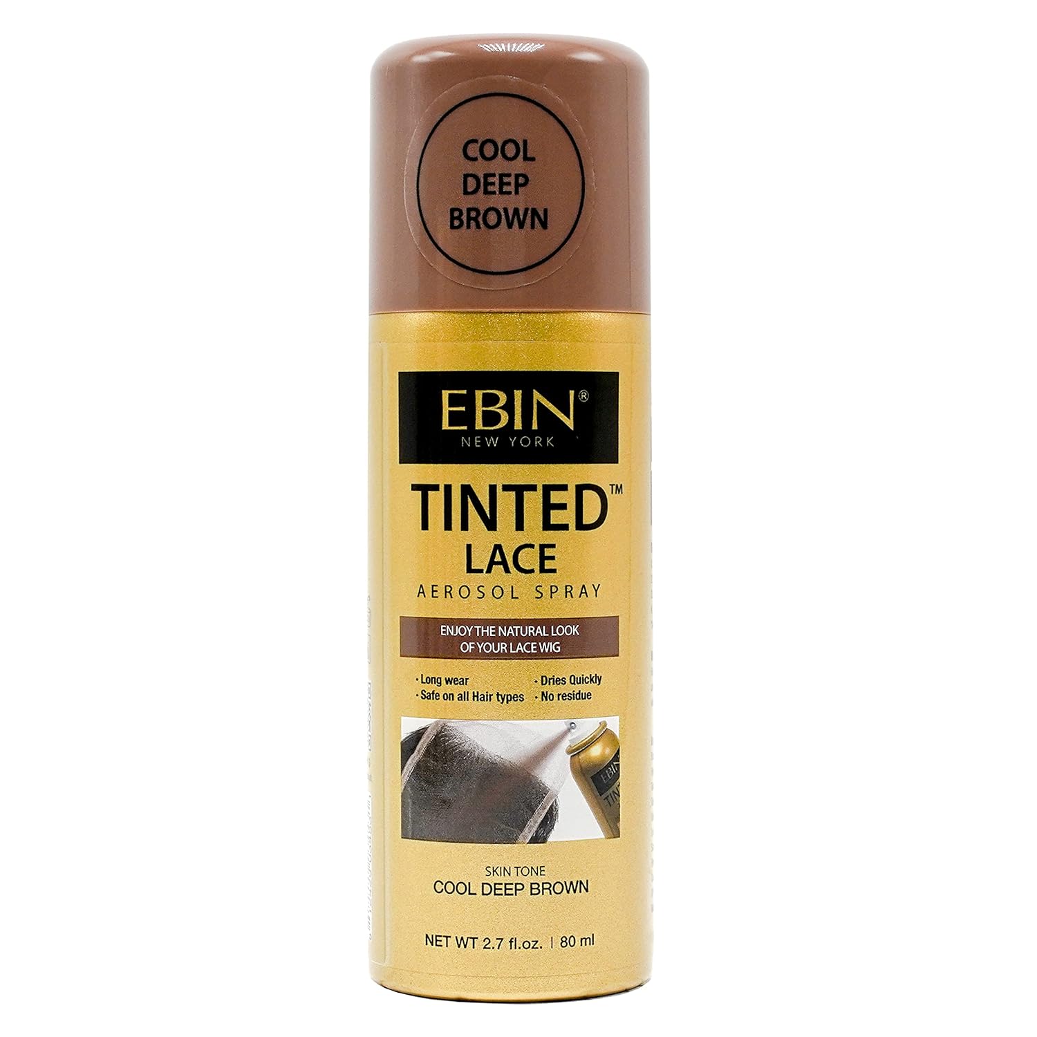 Tinted Lace Aerosol Spray Cool Deep Brown