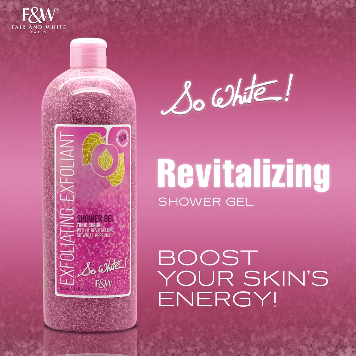 So White Exfoliating Shower Gel Tonic Scrub