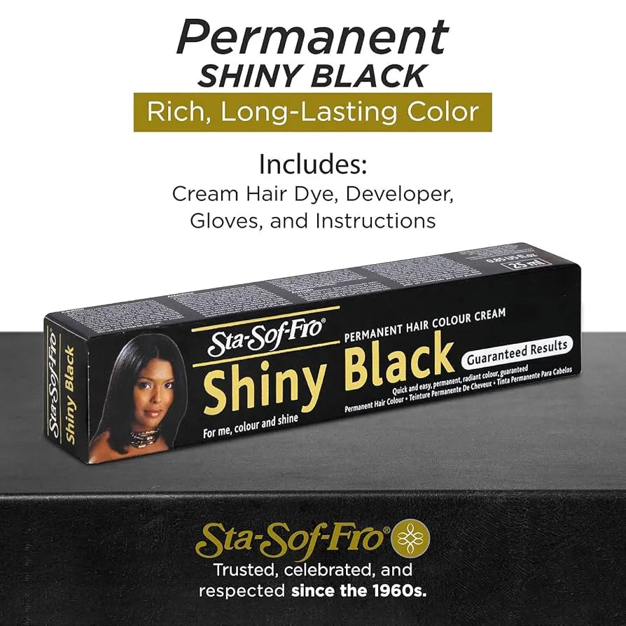 Shiny Black Permanent Colour Cream