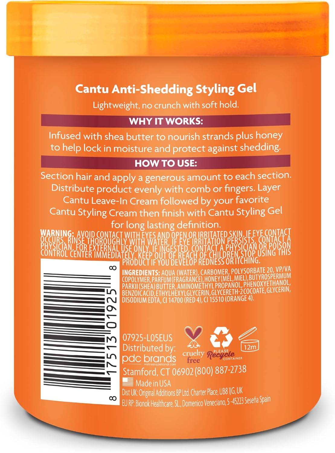 Shea Butter Flexible Hold Anti Shedding Styling Gel