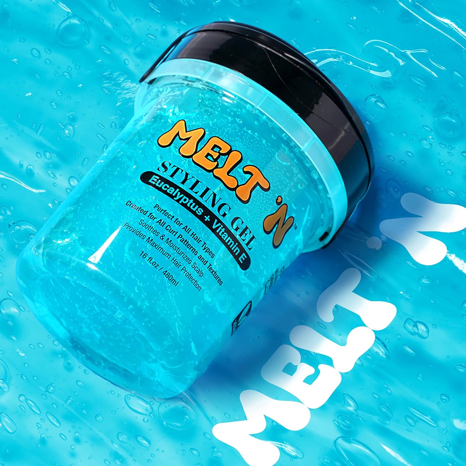 Melt'N Styling Gel Eucalyptus & Vitamin E Perfect For All Hair Types