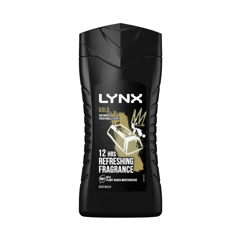 Gold Oud Wood &Fresh Vanilla Scent 12Hrs  Refreshing Fragrance Body Wash