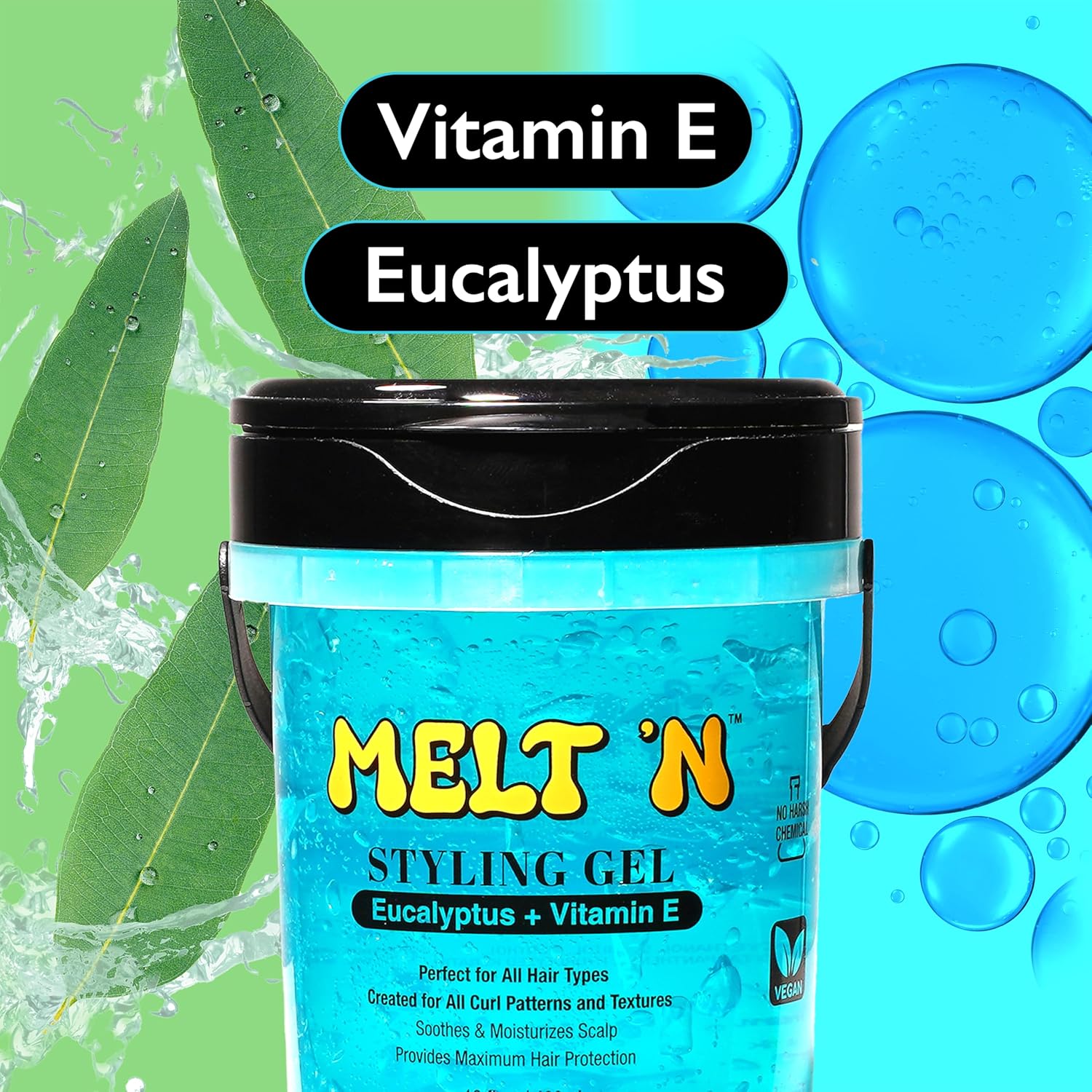 Melt'N Styling Gel Eucalyptus & Vitamin E Perfect For All Hair Types
