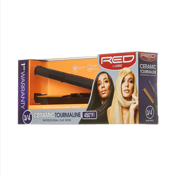 Ceramic Tourmaline Flat Iron 3/4"