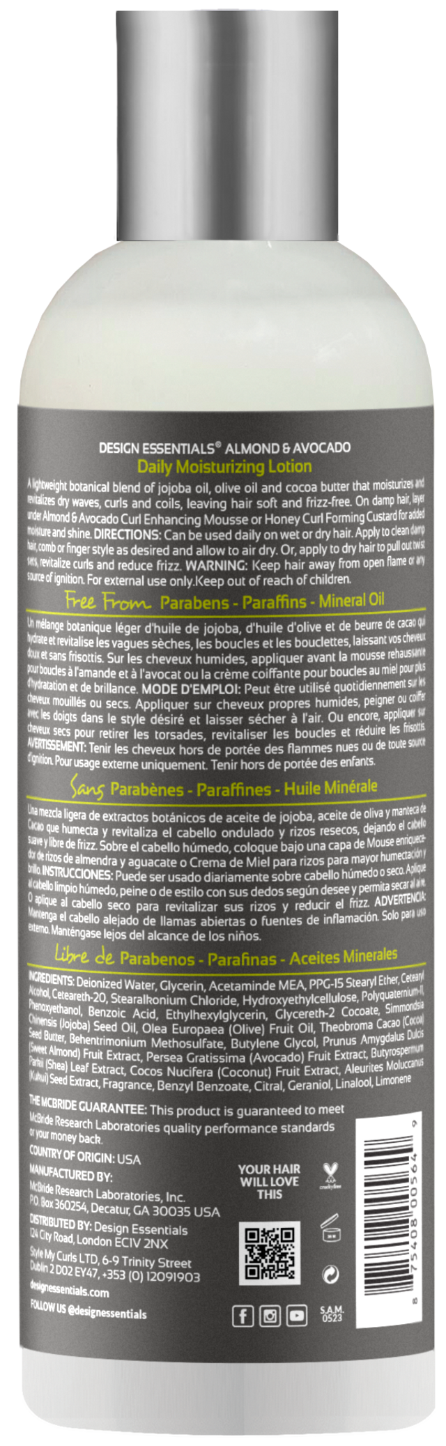 Almond & Avocado Daily Moisturizing Lotion