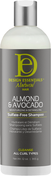 Almond & Avocado Moisturizing & Detangling Sulfate Free Shampoo