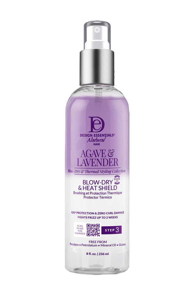 Agave & Lavender Blow Dry & Silk Press Collection Blow Dry & Heat Sheild Step 3
