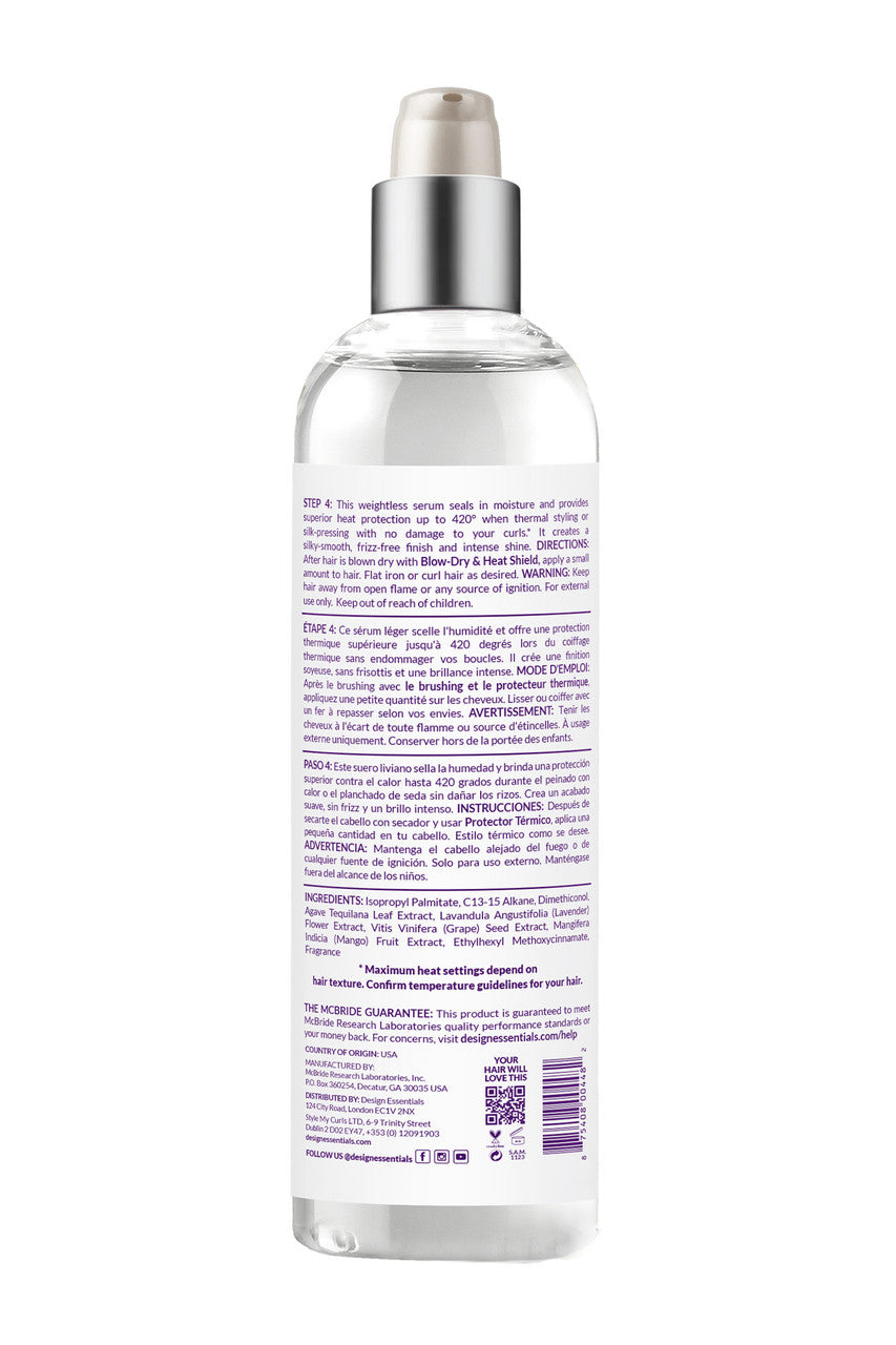 Agave & Lavender Blow Dry & Silk Press Collection Weightless Thermal Protectant Serum Step 4